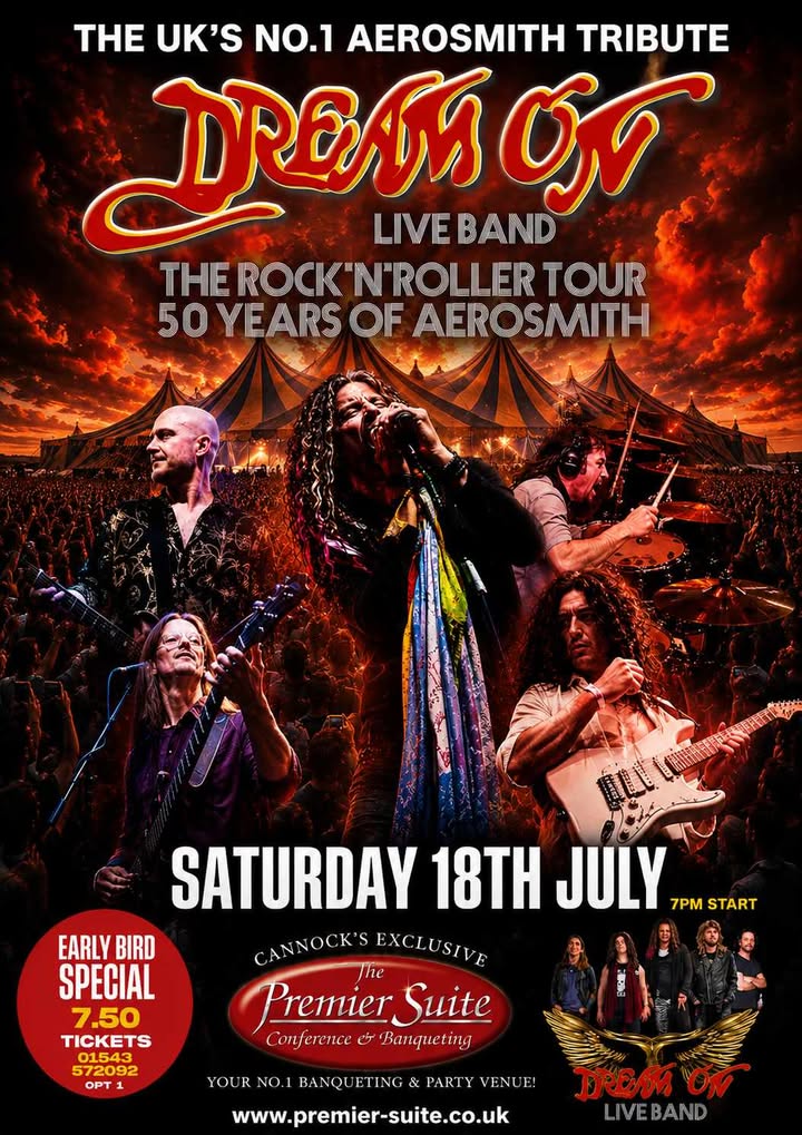 The Rock 'n' Roller Tour – 50 Years of Aerosmith Live at The Premier Suite Cannock