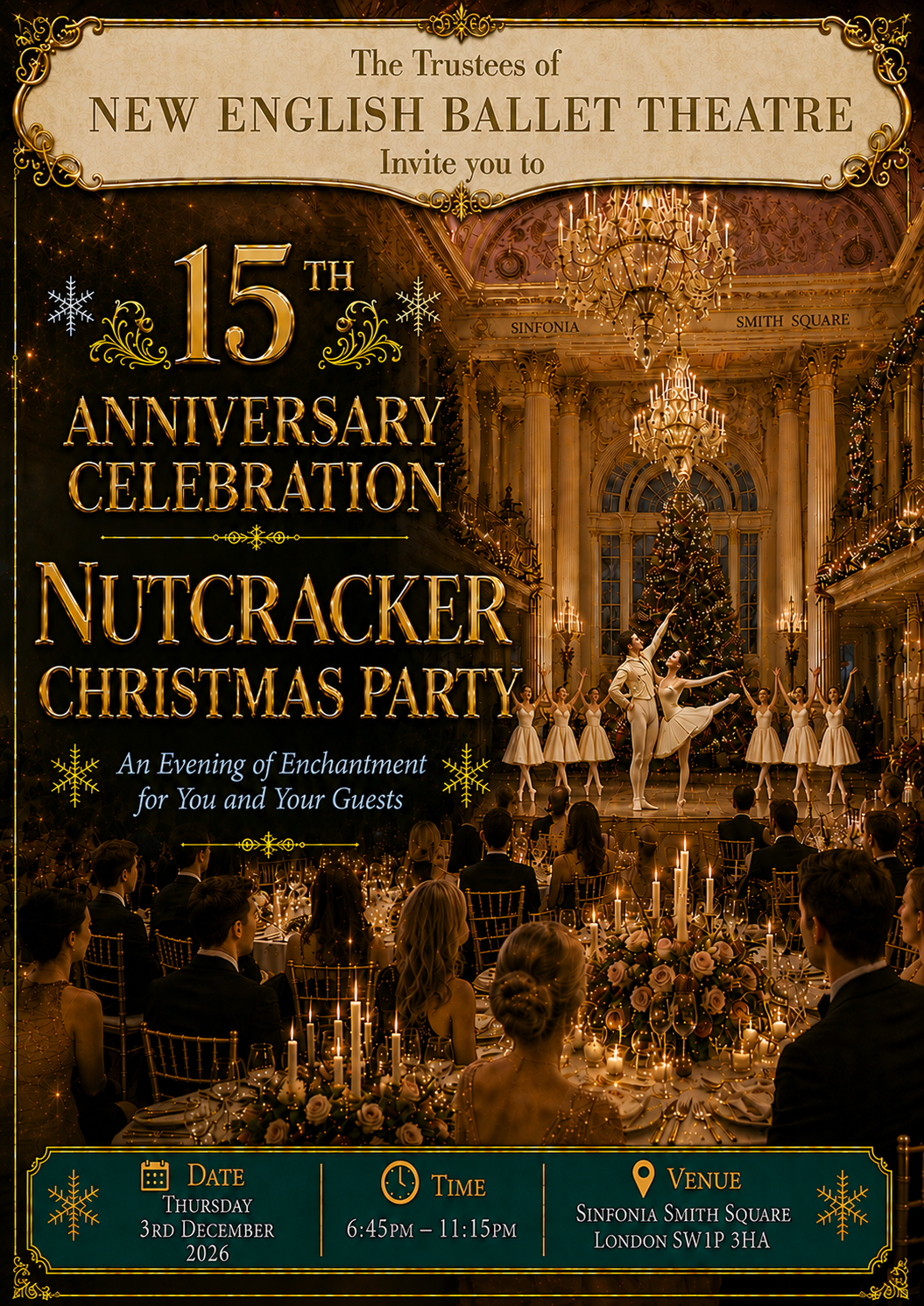 NEBT 15th Anniversary Nutcracker Christmas Party