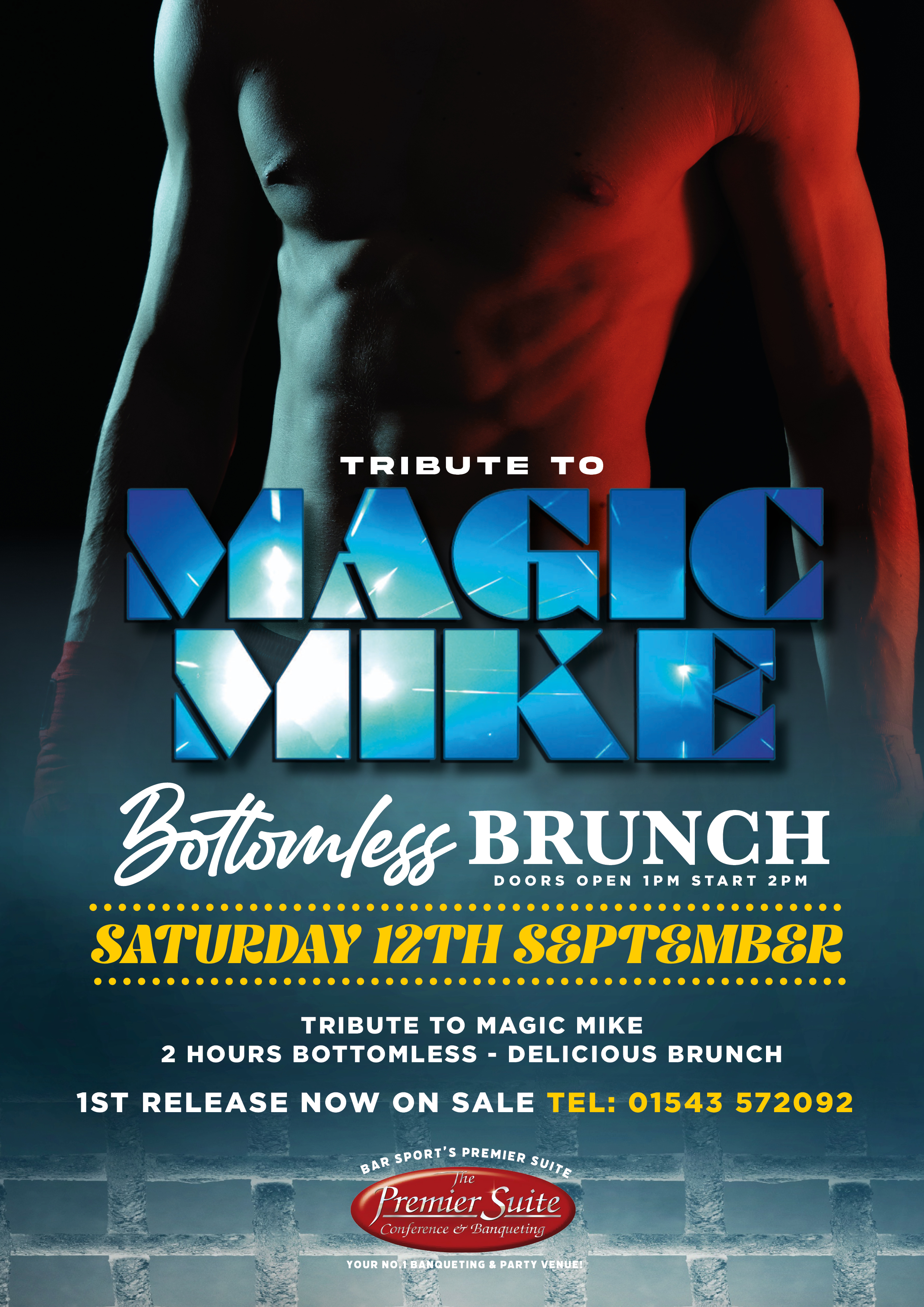 MAGIC MIKE - BOTTOMLESS BRUNCH – Live Male Dancers -  Drag & DJ